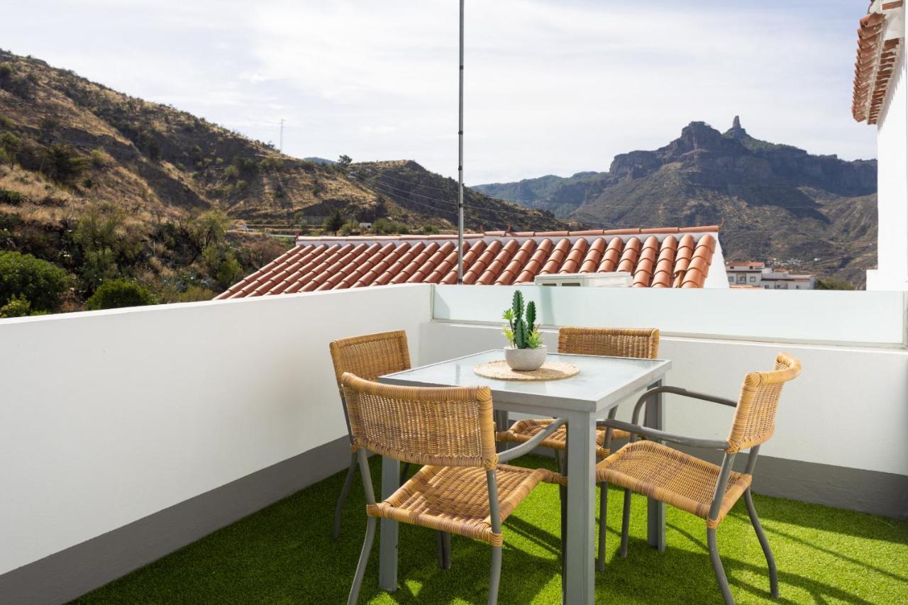 Casa Evaristo With Roque Nublo View Tejeda  Exteriör bild