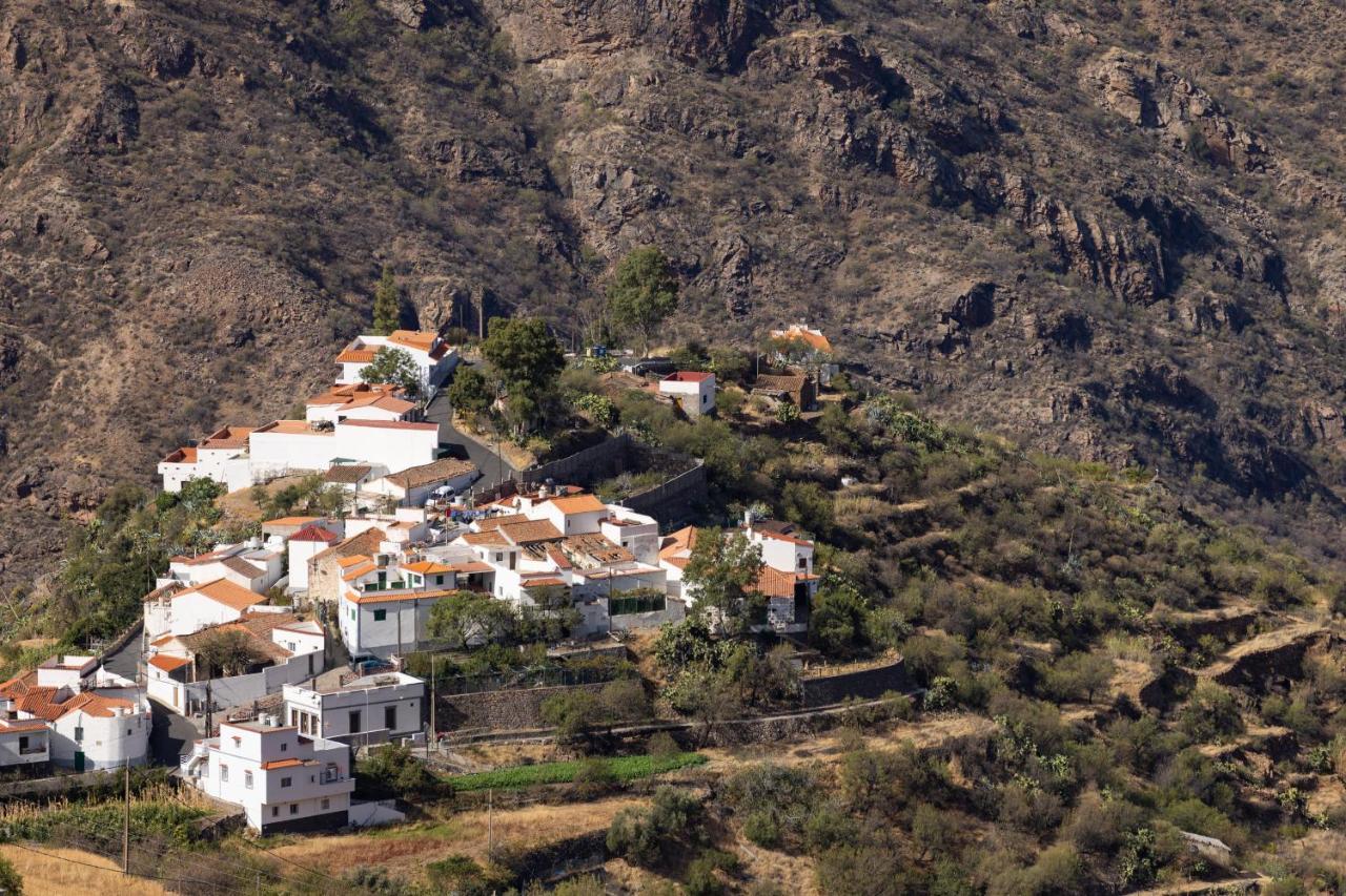 Casa Evaristo With Roque Nublo View Tejeda  Exteriör bild